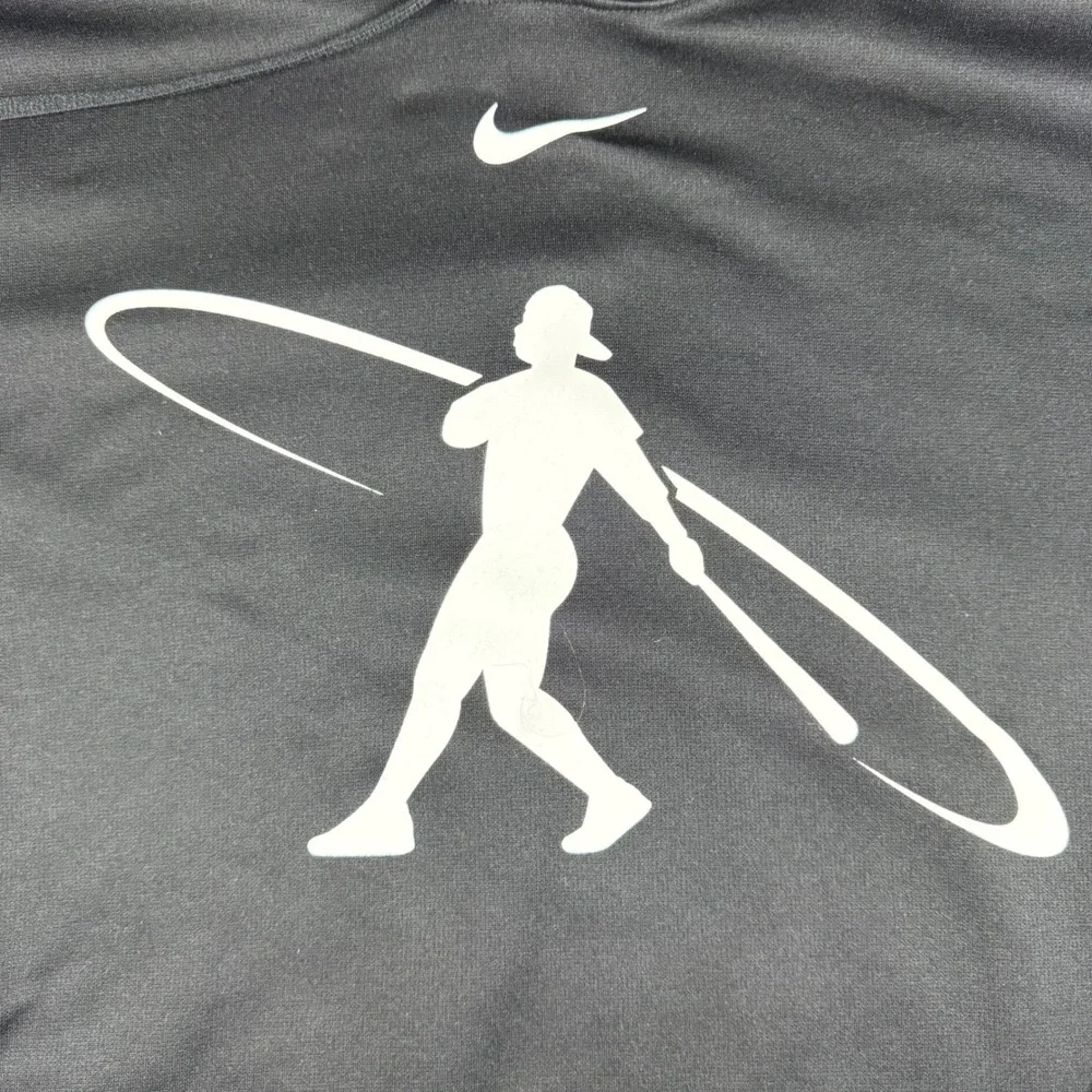 Nike Baseball Hoodie Men Large Black Good Therma-FIT Pullover 818138-010